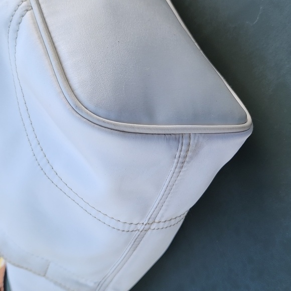 COACH Hampton Hobo Cream Satin Shoulder Bag - Picture 7 of 15